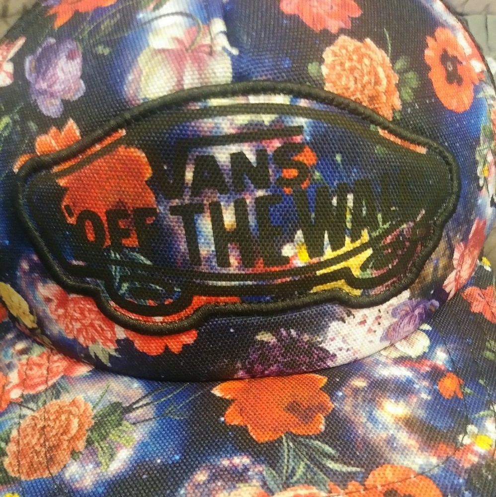 Vans Off The Wall flower print snapback